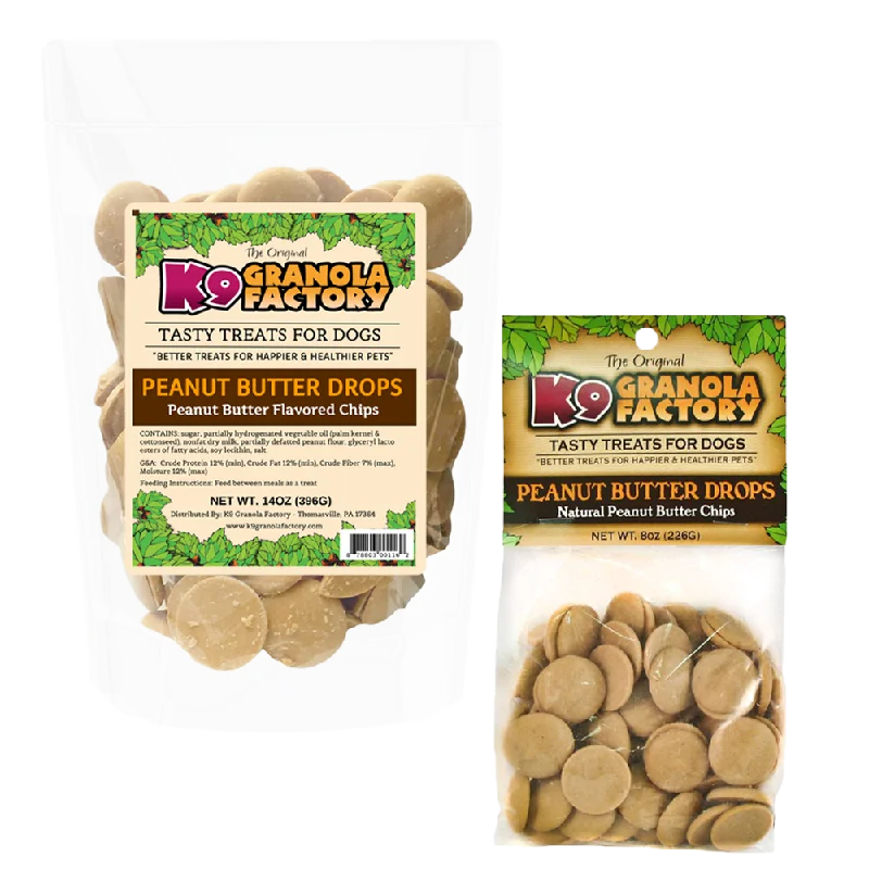 K9 Granola Factory Yogurt Drops Dog Treats, Peanut Butter (8-oz)