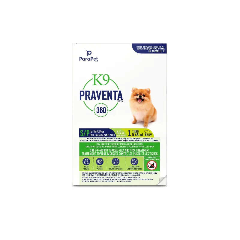 K9 Praventa 360 Flea & Tick Treatment - Small Dogs up to 4.5 kg