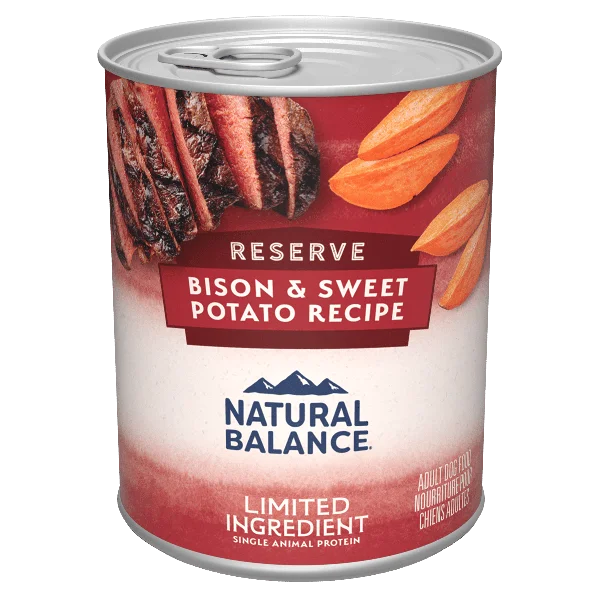 Natural Balance Reserve Limited Ingredient Bison & Sweet Potato Recipe Canned Dog Food