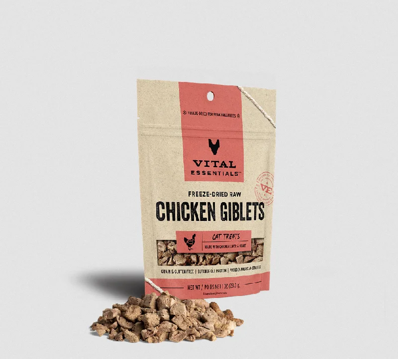 Vital Essentials Freeze-Dried Raw Chicken Giblets for Cats 28.3g