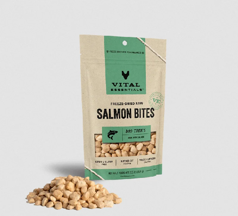 Vital Essentials Freeze-Dried Raw Salmon Bites 70.9g