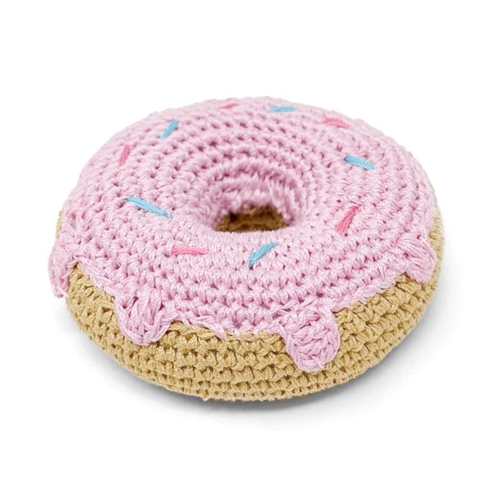 Crochet Donut Dog Toy