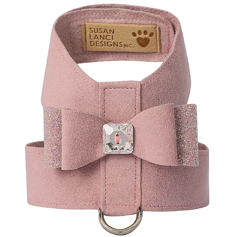 Crystal Stellar Big Bow Tinkie Dog Harness: Rosewood