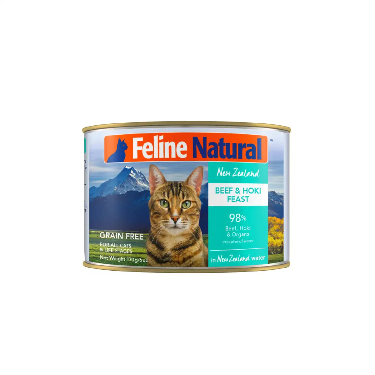 Feline Natural Canned Cat Food - Beef & Hoki