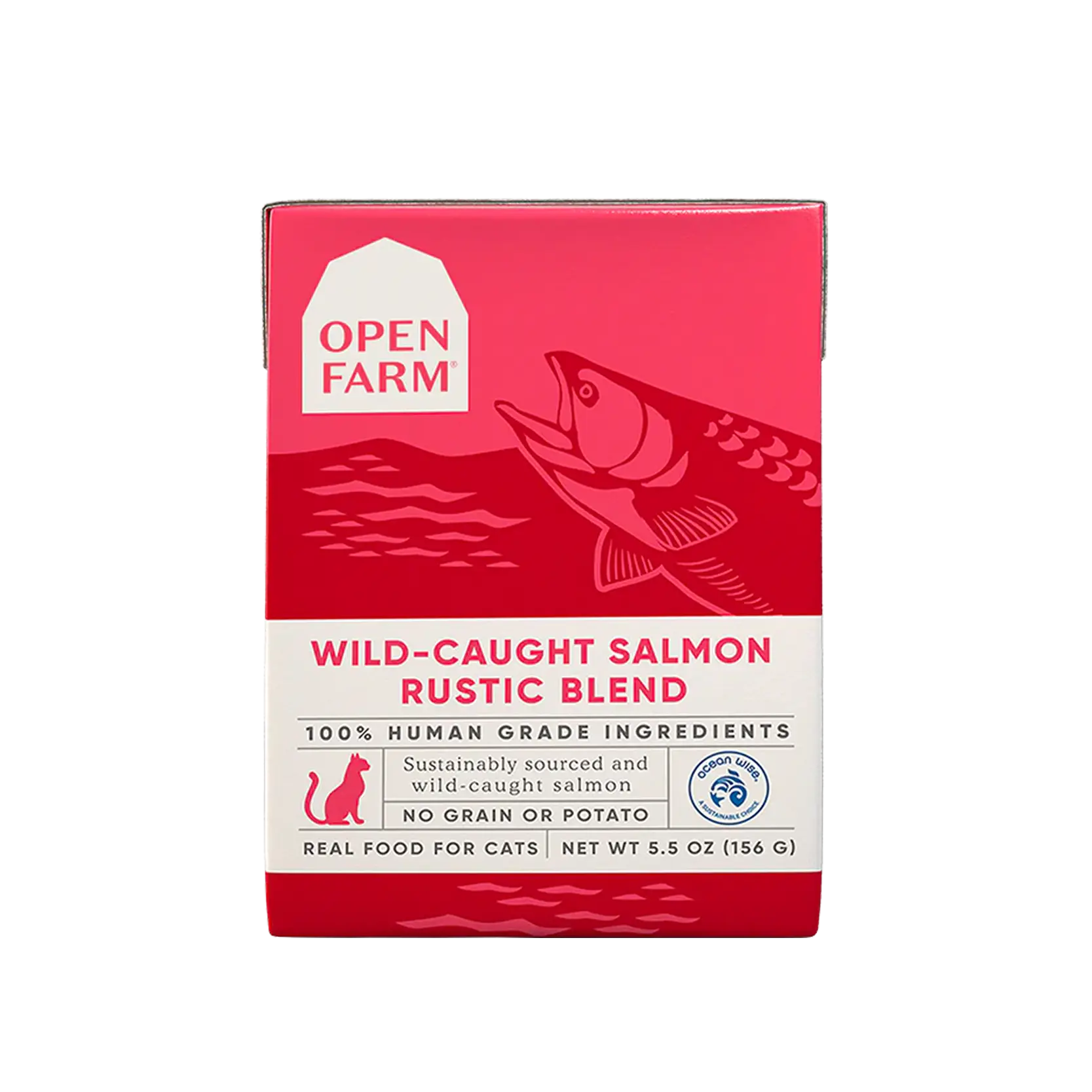 Open Farm Rustic Blend Wet Cat Food Wild-Caught Salmon 5.5oz