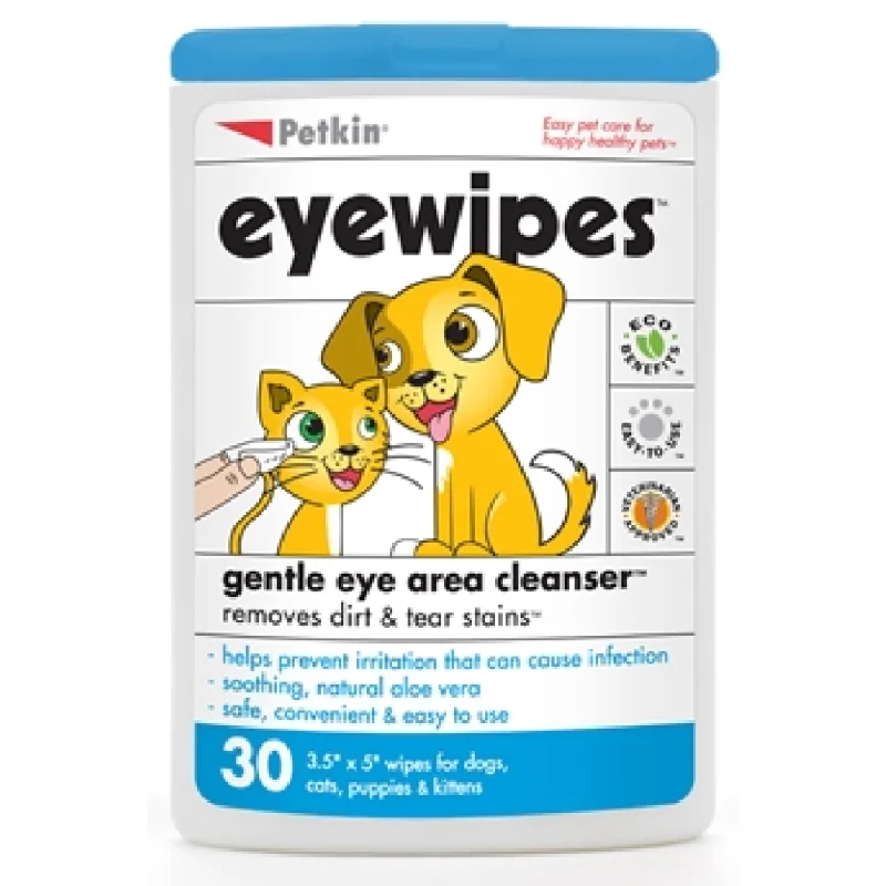 Petkin Eye Care Wipes for Dogs and Cats