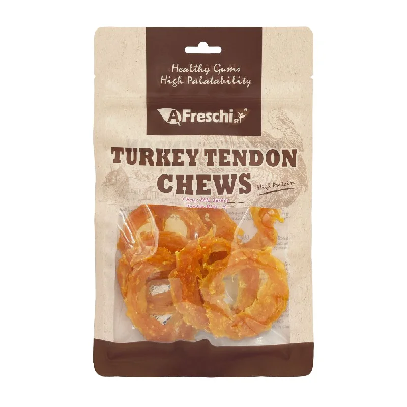 Afreschi Dog Turkey Tendon Chews Ring S 77g