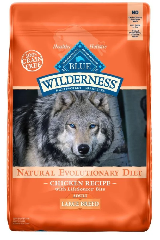 Blue Buffalo Wilderness Grain Free High Protein Chicken Recipe Adult Large Breed Dry Dog Food