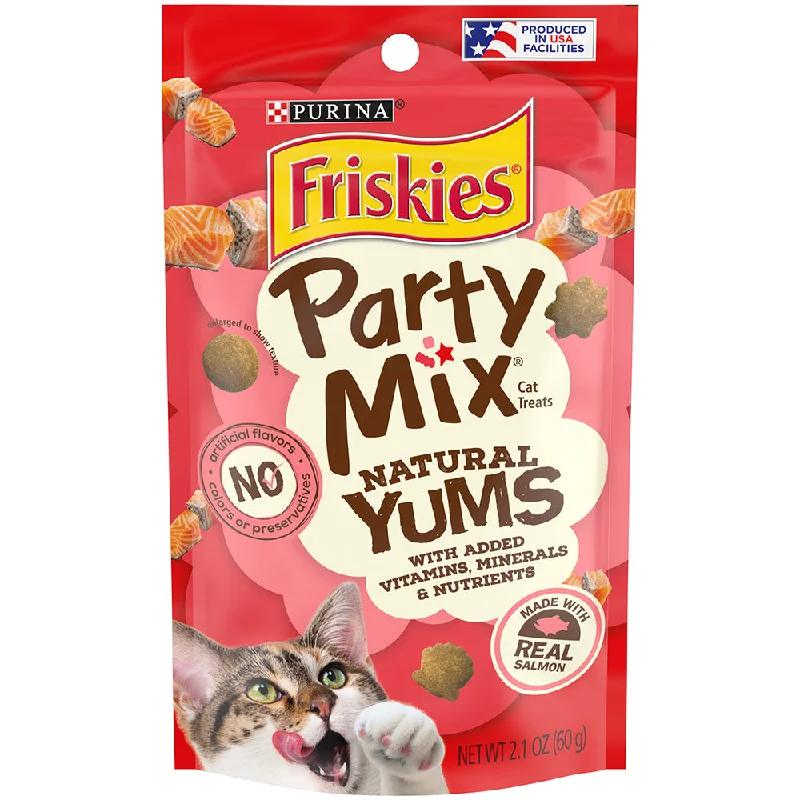 Friskies Partymix Natural Yums with Real Salmon 60g