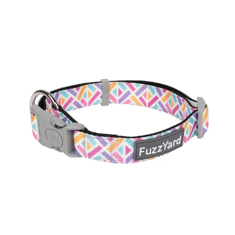 FuzzYard Dog Collar Bubblegum Burst L