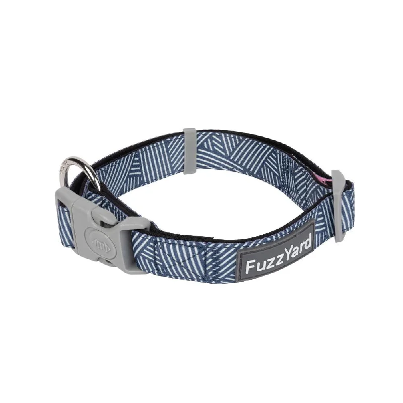 FuzzYard Dog Collar Thornbury Aegean Blue L