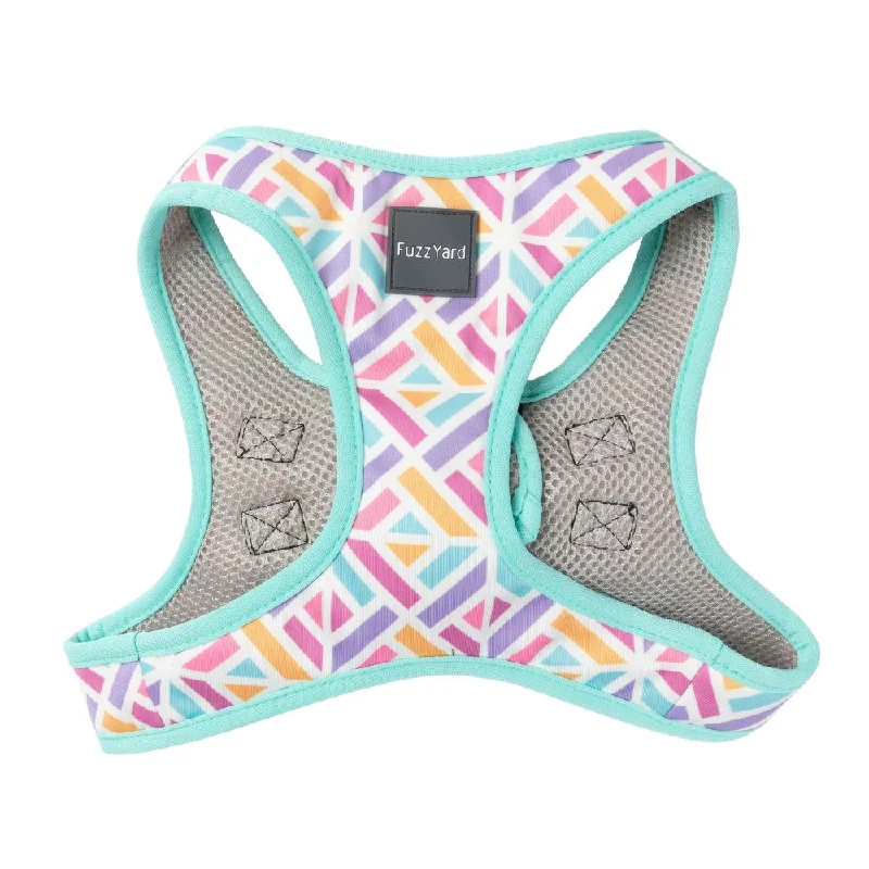 FuzzYard Dog Step In Harness Bubblegum Burst L