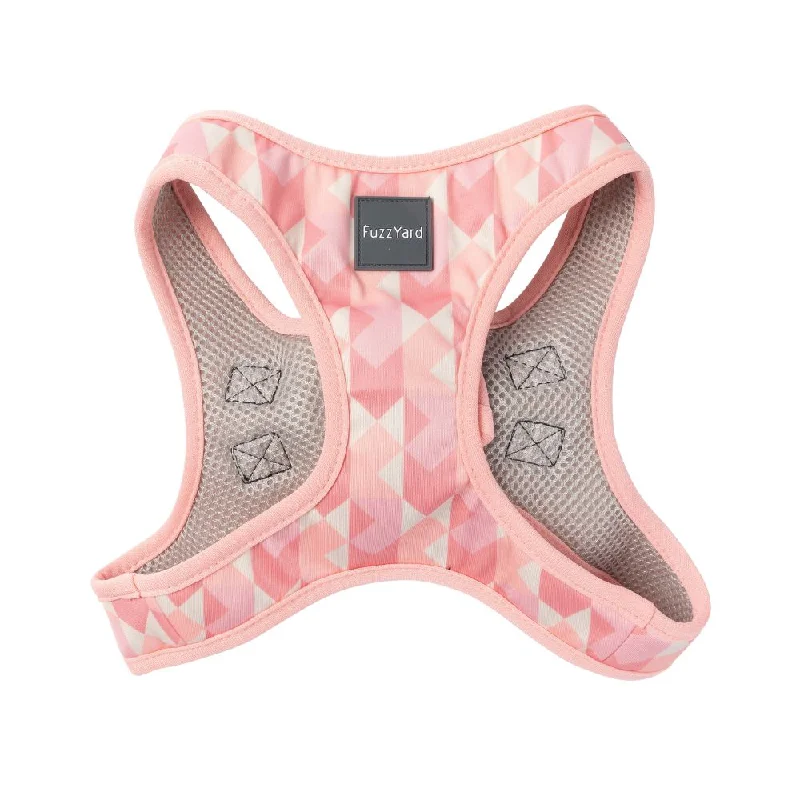 FuzzYard Dog Step In Harness Pink Lemonade XS