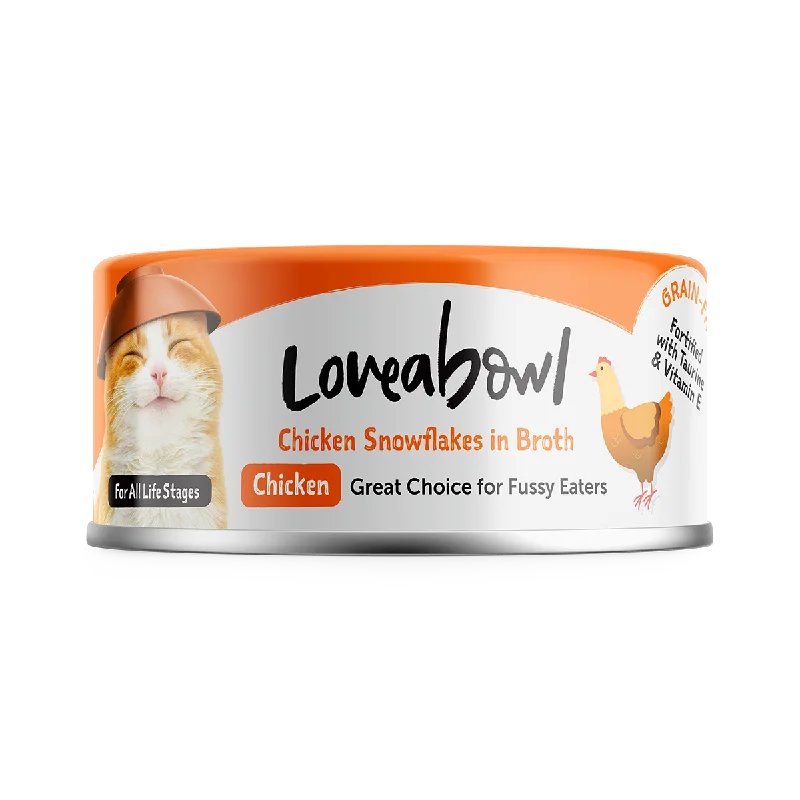 Loveabowl Cat Wet Food Chicken Snowflakes in Broth 70g