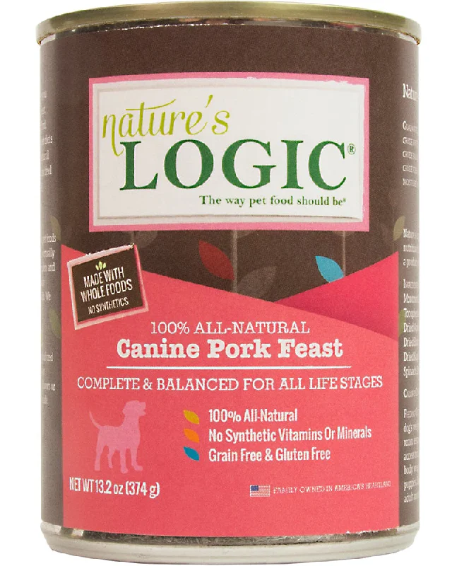 Nature’s Logic Pork Feast Wet Dog Food 13.2 oz