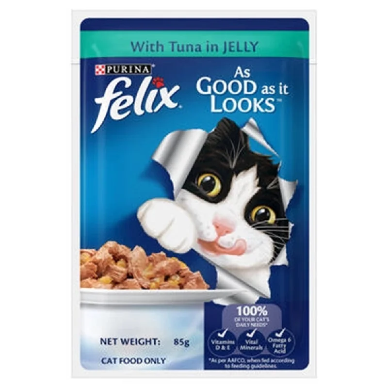 Purina Cat Felix Tuna in Jelly 85g ( NEW Shipment arrival in JAN 2025 )