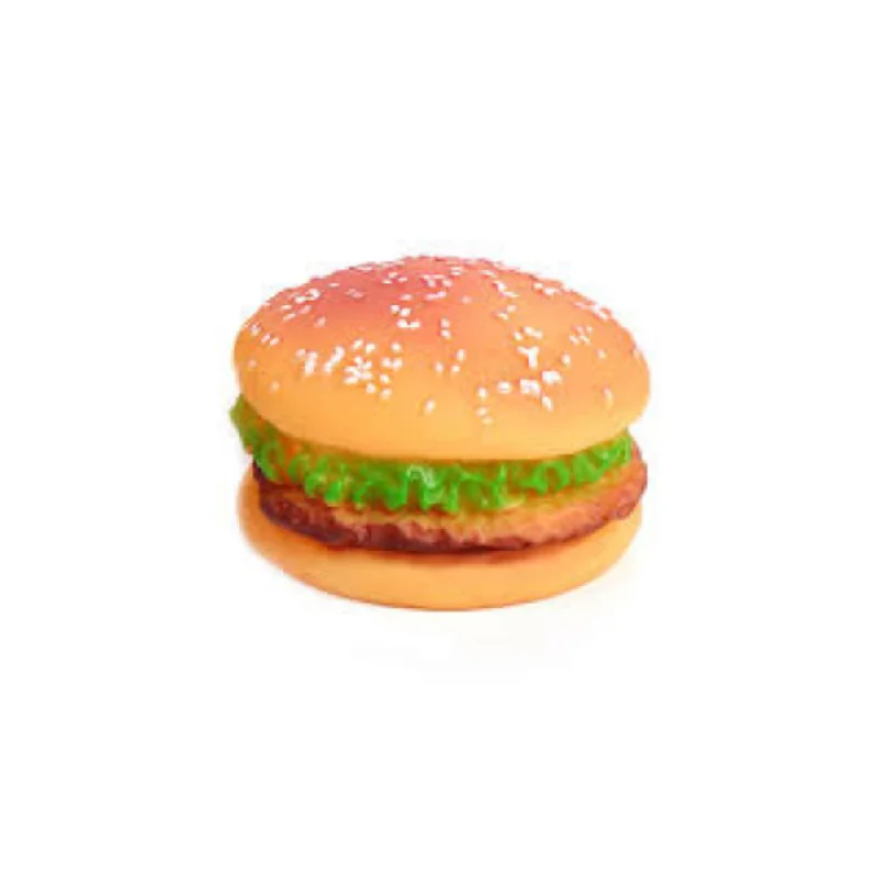 Squeaky Dog Toys - Hamburger