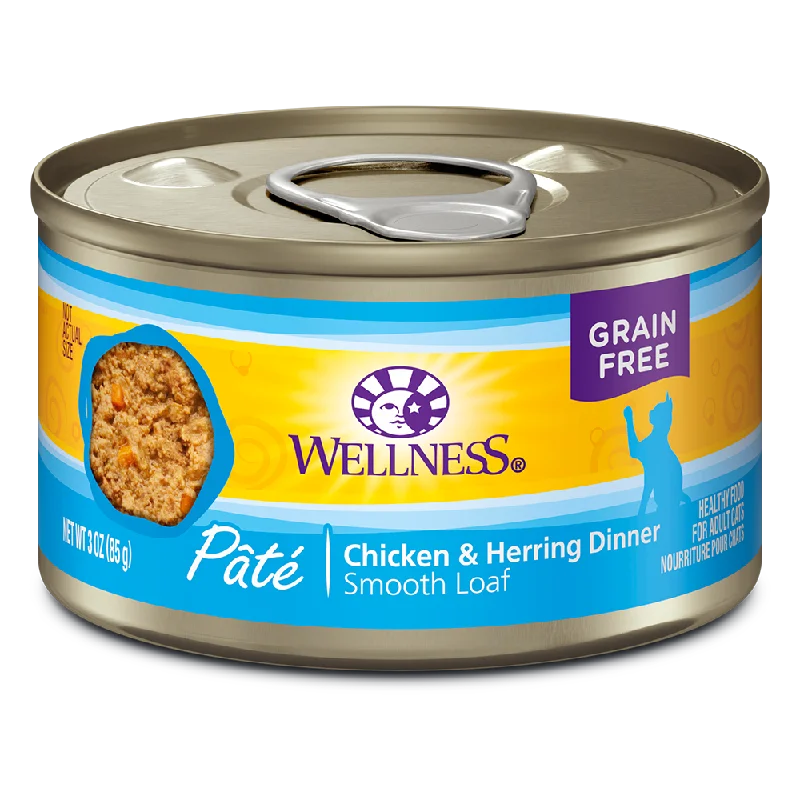 Wellness Cat Pate Chicken & Herring 5.5oz